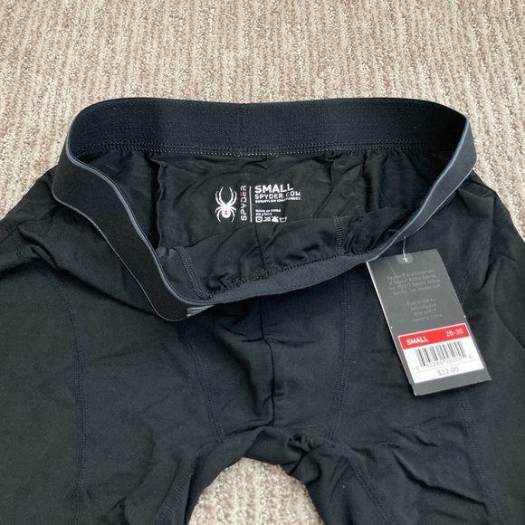 New Men's Small Spyder Boxer Briefs Black - Picture 3 of 3